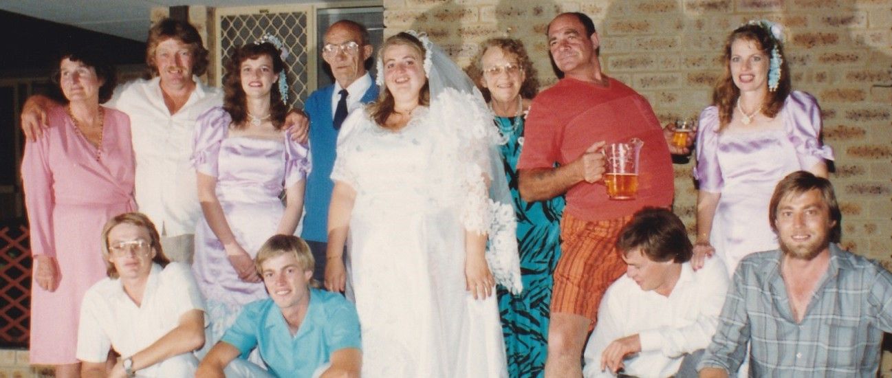 Stanley and Shirley with all their children, 18 November 1989